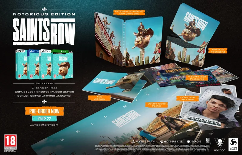 Saints Row - Notorious Edition de Plaion, PS5 – jaquette