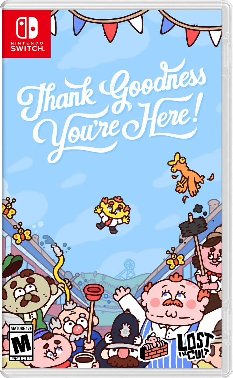 Thank Goodness You're Here! van PM Studios, Nintendo Switch – cover
