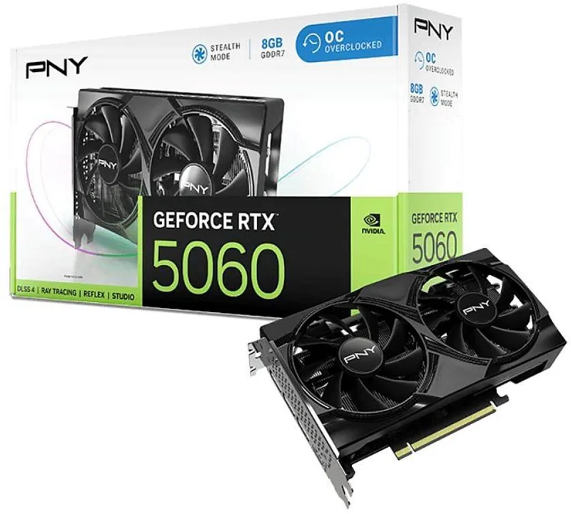Geforce RTX 5060 - 8 GB GDDR7 van PNY – cover