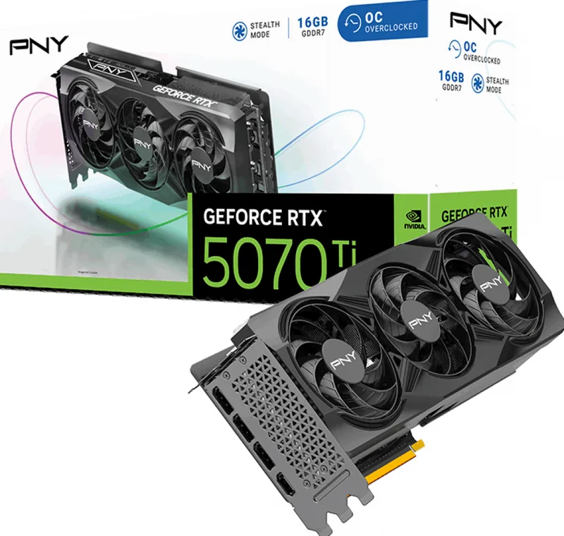 GeForce RTX 5070 Ti Overclocked - Videokaart van PNY – cover