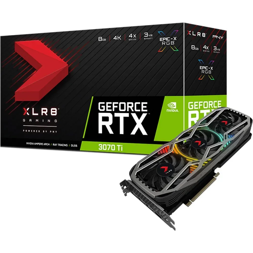 Nvidia Geforce Rtx 3070 Ti Xlr8 Gaming Revel Edition 8gb Gddr6 Grafische Kaart by PNY – cover