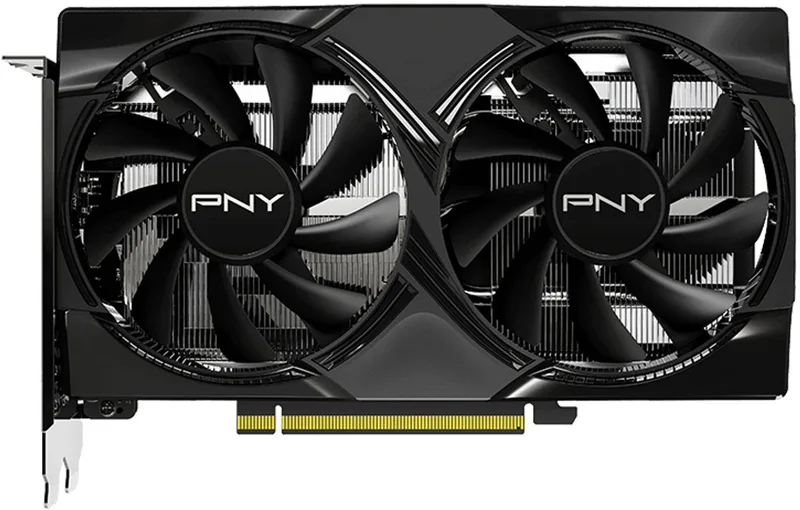 NVIDIA GeForce RTX 5050 Dual Fan - Videokaart - 8 GB - GDDR6 - PCIe 5.0 - 1x HDMI 2.1b - 3x DisplayPort 2.1a van PNY, Zwart – cover