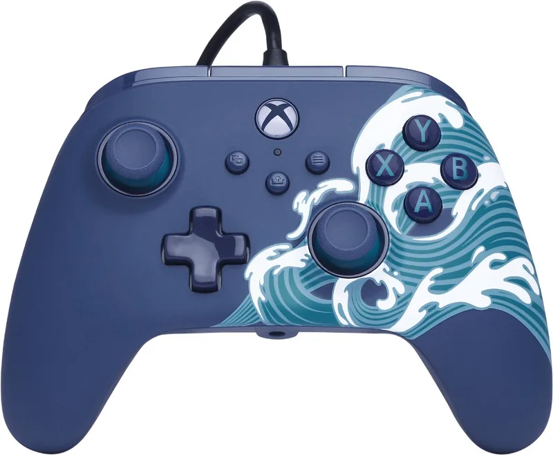 Advantage Bedrade Controller - Xbox Series X | S - Aqua Wave - 3m USB-kabel by PowerA, Blue – cover