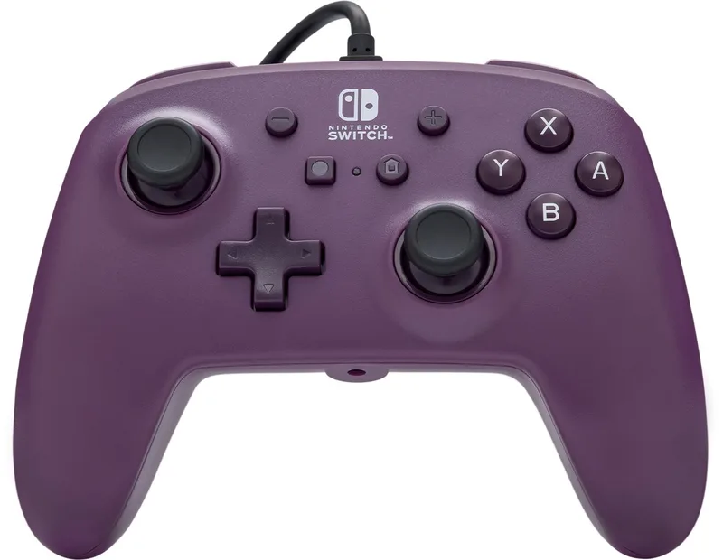 Bedrade Controller - Nintendo Switch - Galaxy - 3m USB-kabel van PowerA, Paars – cover