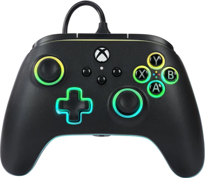 Bedrade Controller - Xbox Series X | S - Lumectra - 3m USB-kabel van PowerA, Zwart – cover
