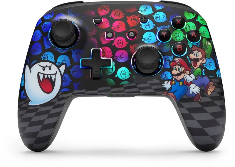 Draadloze Controller - Nintendo Switch - Mario Ghost - Lumectra van PowerA, Zwart – cover