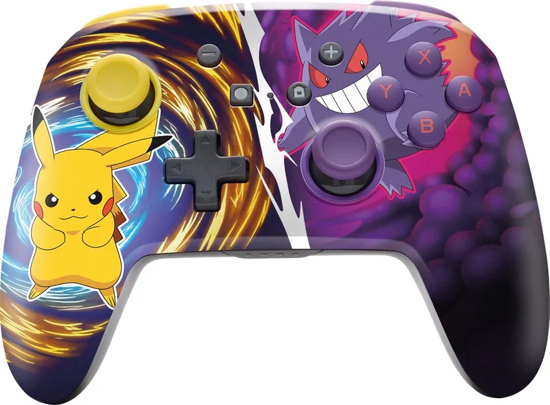 Draadloze Controller - Nintendo Switch - Pikachu vs. Gengar van PowerA, Paars – cover