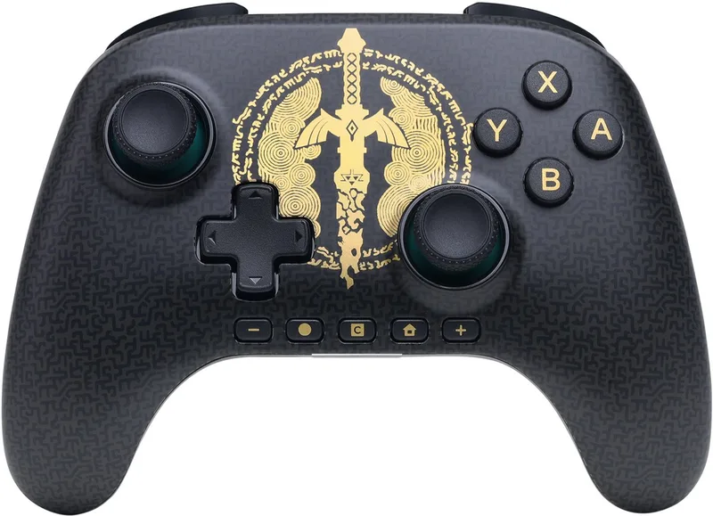 Draadloze Controller - Nintendo Switch - Zelda Decayed Master Sword by PowerA, Black – cover