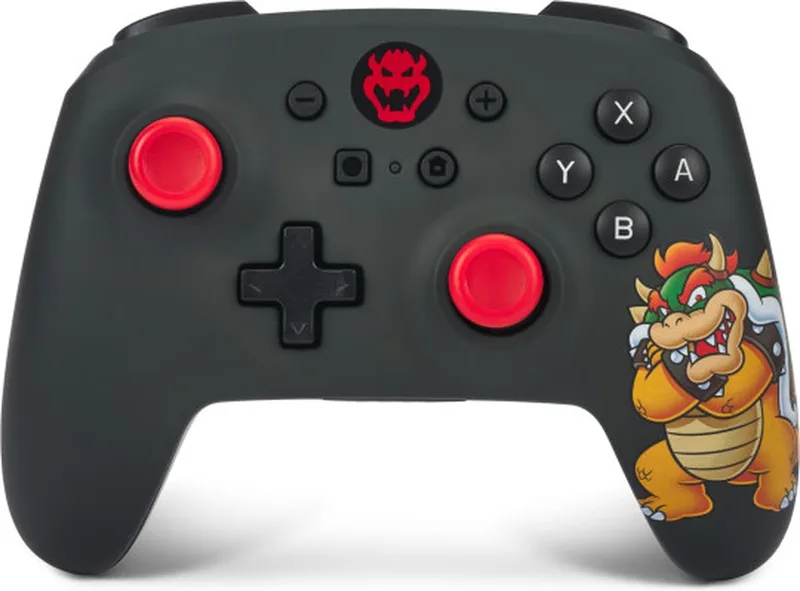 draadloze controller voor de Nintendo Switch - King Bowser by PowerA, Black – cover
