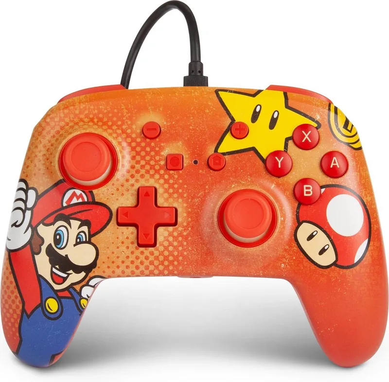Geavanceerde Bedrade Controller - Geschikt voor Nintendo Switch by PowerA, Mario Vantage – cover