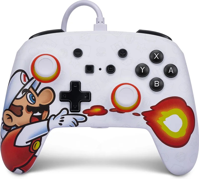 Geavanceerde Bedrade Controller - Nintendo Switch van PowerA, Firefall Mario – cover