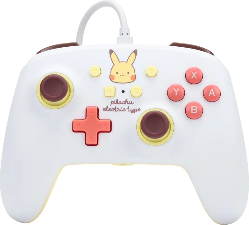 Geavanceerde Bedrade Controller - Nintendo Switch - Pikachu Electric Type van PowerA, Wit – cover
