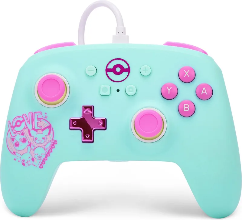 Geavanceerde Bedrade Controller voor Nintendo Switch - Pokémon: Sweet Friends by PowerA, Pastel – cover