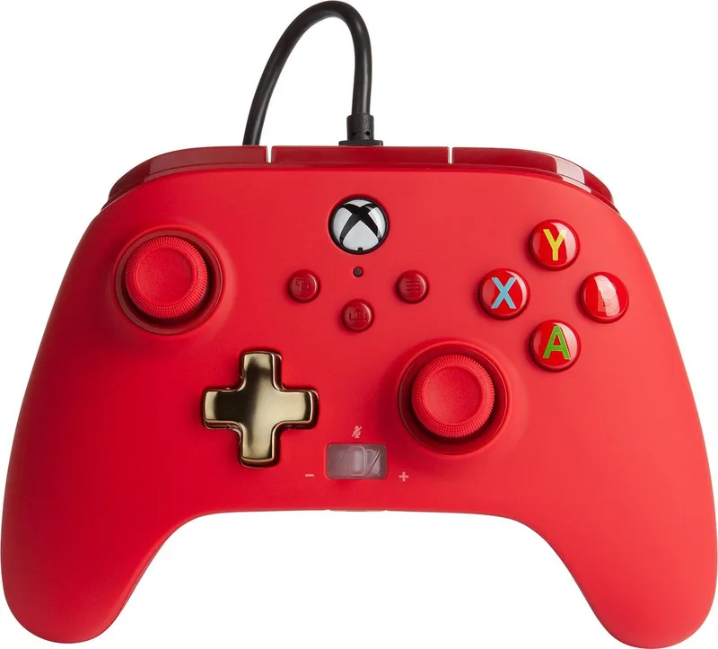 Geavanceerde Bedrade Controller - Xbox Series X + S & Xbox One van PowerA, Rood – cover