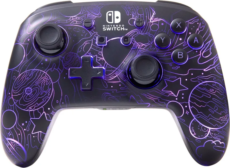 Verbeterde Draadloze Controller voor Nintendo Switch met Lumectra van PowerA, Galaxy – cover