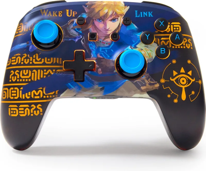 Verbeterde Draadloze Controller voor Nintendo Switch met Lumectra van PowerA, Wake Up Link – cover