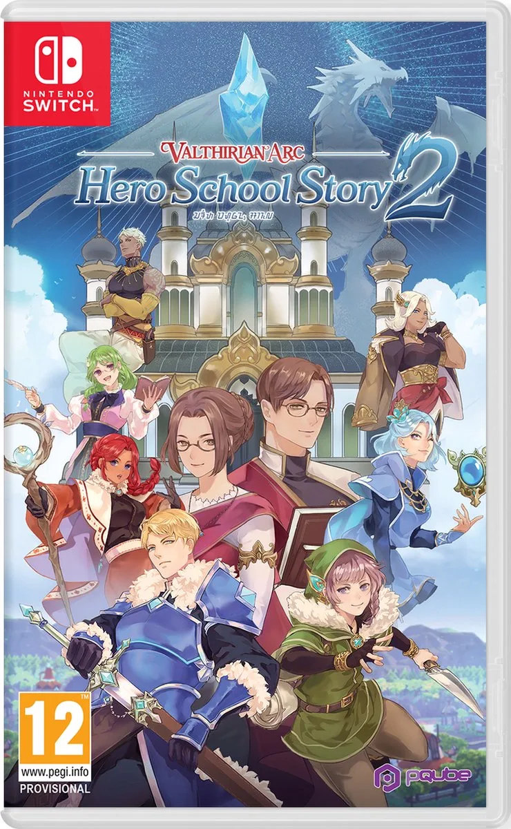 Valthirian Arc: Hero School Story 2 van PQube, Nintendo Switch – cover