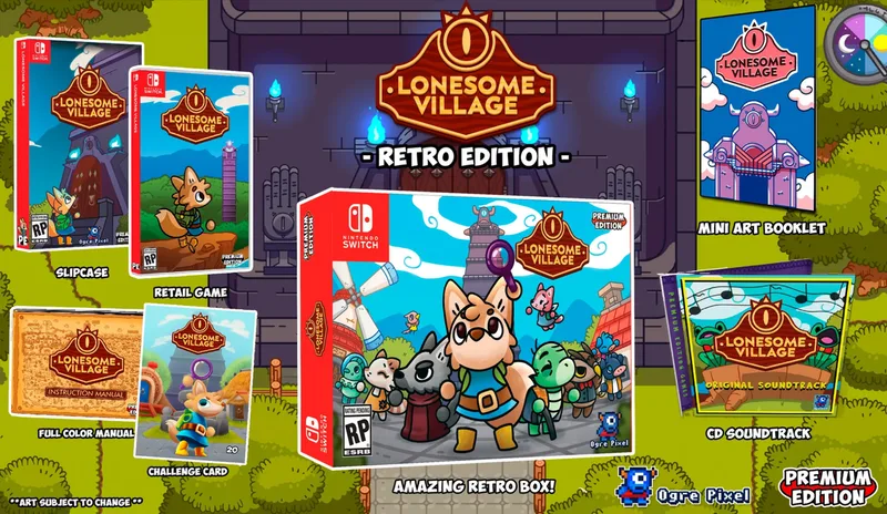 Lonesome Village - Retro Edition van Premium Edition Games, Nintendo Switch – cover