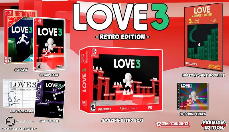 Love 3 Retro Edition by Premium Edition Games, Nintendo Switch – cover