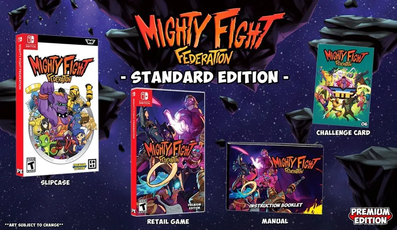Mighty Fight Federation van Premium Edition Games, Nintendo Switch – cover