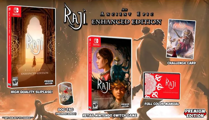 Raji an Anchient Epic - Enhanced Edition van Premium Edition Games, Nintendo Switch – cover