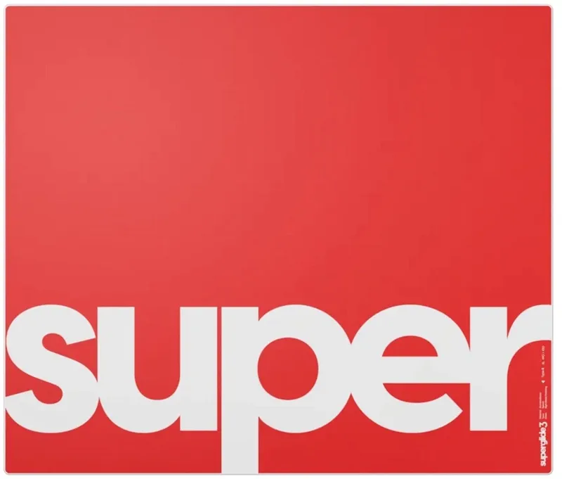Superglide3 Glass Mousepad XL Type S - Gaming Muismat - 490 x 420 mm - Maat: XL van Pulsar, Rood – cover