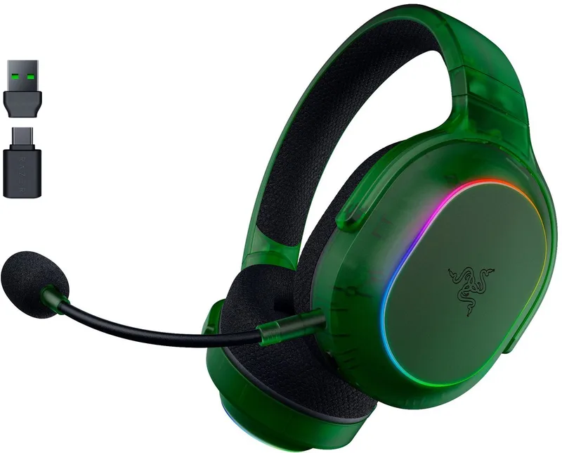 Barracuda X Chroma - Draadloze Gaming Headset - Bluetooth/2.4Ghz - Phantom Green Edition de Razer, Vert – jaquette