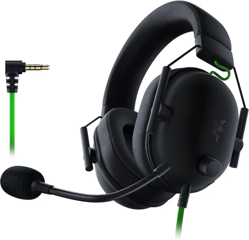 BlackShark V2 X Gaming Headset – 7.1 Surround Sound – 50mm Drivers – Memory Foam – PC, PS5, PS4 & Nintendo Switch de Razer, Noir – jaquette