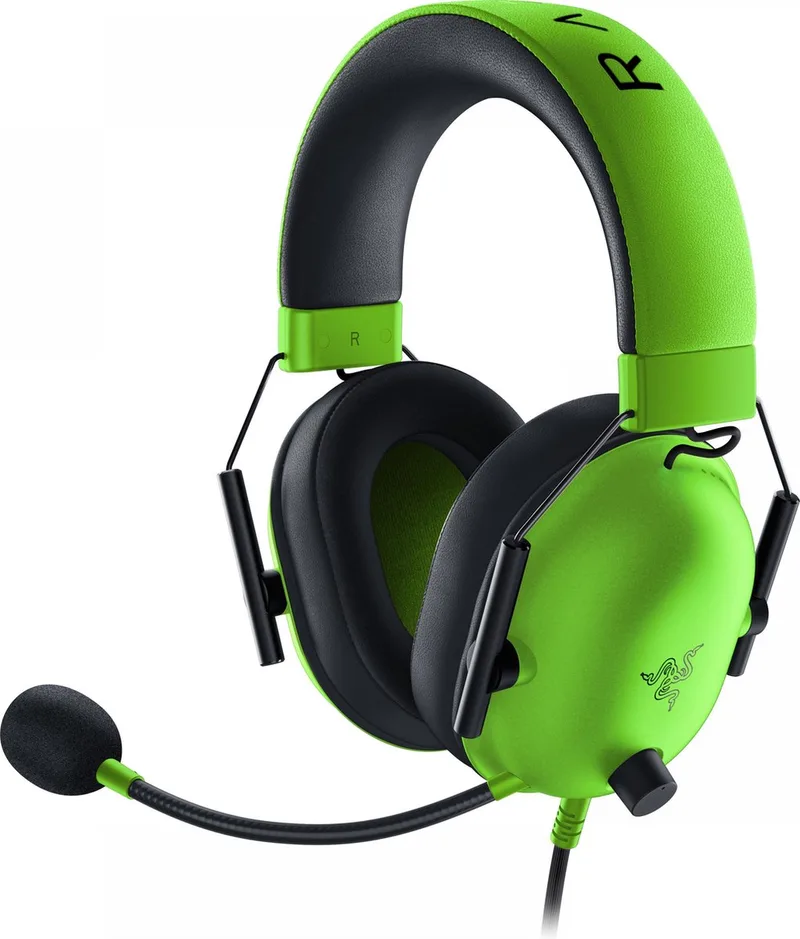 Blackshark V2 X Headset - Green (PS4/PC/MAC/Xbox One/Switch/Mobile) by Razer, Green – cover