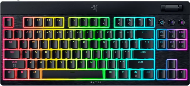 BlackWidow V4 Tenkeyless HyperSpeed - Gaming Toetsenbord - Mechanisch Orange - RGB de Razer, Noir, FR – jaquette