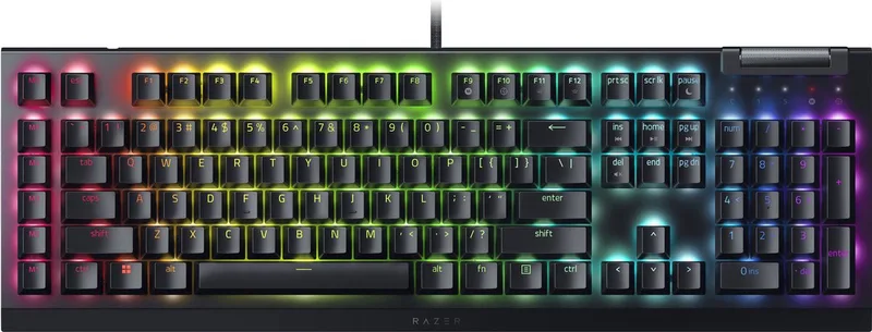 BlackWidow V4 X - Mechanisch Gaming Toetsenbord - Green Switch - RGB - Macrotoetsen van Razer, Zwart, US – cover