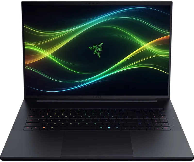 Blade 18 Gaming Laptop - 18" Dual UHD+ 240Hz | FHD+ 440Hz - Intel Ultra 9 290HX Plus - 32GB RAM - RTX 5080 - 1TB - QWERTY by Razer, Black, US – cover