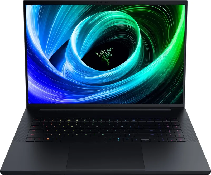 Blade 18 Gaming Laptop - 18" UHD+ 240Hz LCD - Intel Ultra 9 275HX - 32GB RAM - RTX 5080 - 1TB by Razer, Black, US – cover