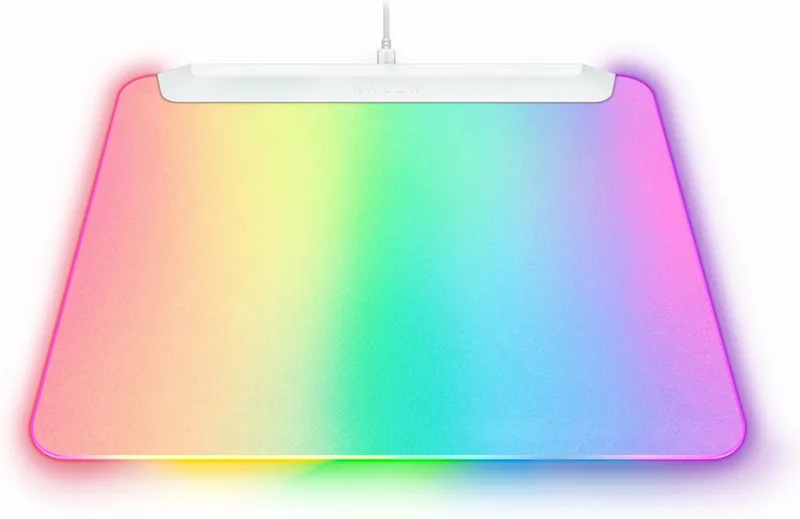Firefly V2 Pro - Gaming Muismat - Chroma RGB LED Backlit - 15 Instelbare Lichtzones van Razer, Wit – cover