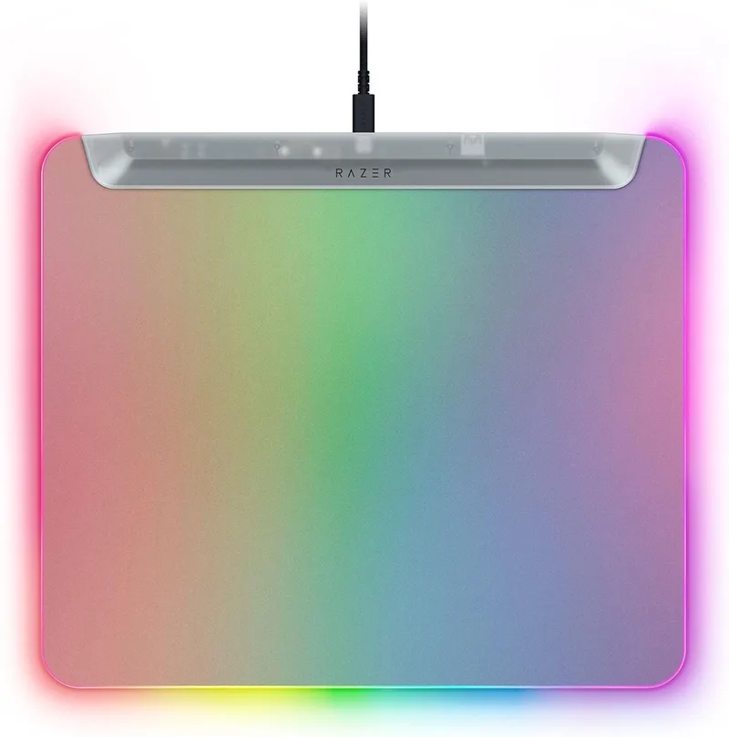 Firefly V2 Pro - Gaming Muismat - RGB - Antislip - Phantom de Razer, Blanc – jaquette