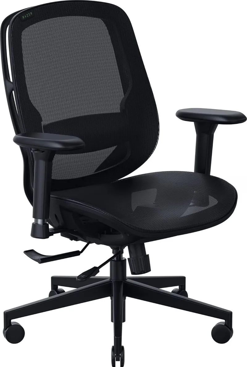 Fujin Mesh - Gaming Stoel - Ademende Bureaustoel - Rughoek 136° - 3D Armsteunen - Ergonomisch by Razer, Black – cover