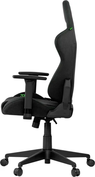 Gaming-Stuhl Tarok Essentials X Cloth by Zen, atmungsaktiver Stoffbezug, Lendenkissen und Kopfkissen, bis 130kg by Razer, Green, Black – cover 3 of 5
