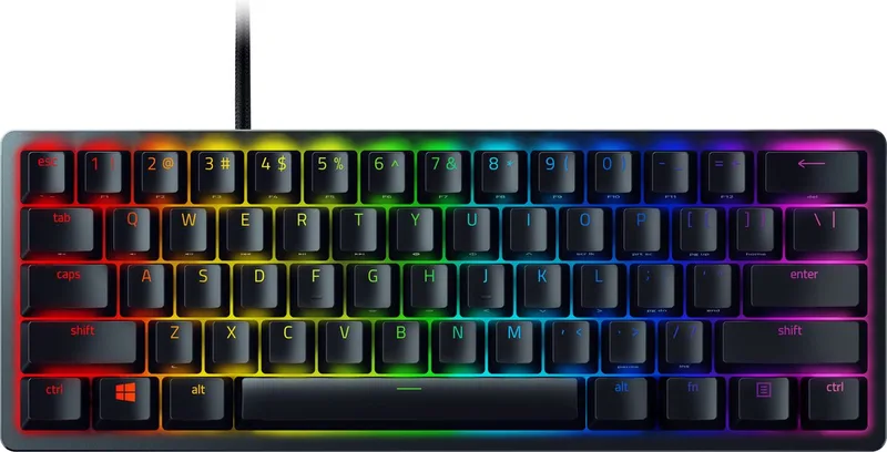 Huntsman Mini - Gaming Toetsenbord - Lineaire Red Switch - RGB - 60% Layout by Razer, Black, US – cover