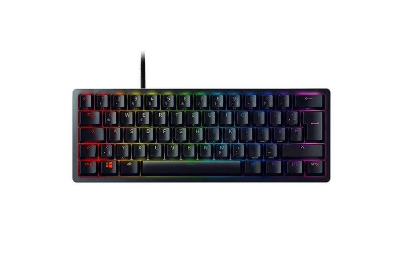 Huntsman Mini Purple Switch Tastatur de Razer, Noir – jaquette
