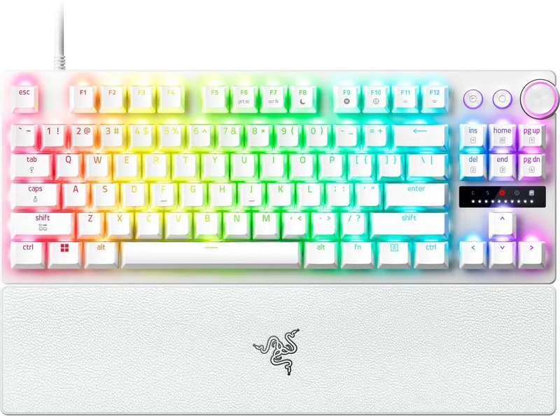 Huntsman V3 Pro Tenkeyless - Gaming Toetsenbord - Polssteun - Optische Switches - Qwerty by Razer, White, US – cover