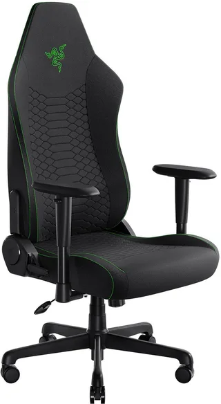 Iskur V2 X - Gaming Stoel - Rughoek 152° - Verstelbaar - Rugsteun - Ergonomisch - Fabric de Razer, Noir – jaquette 1 sur 5