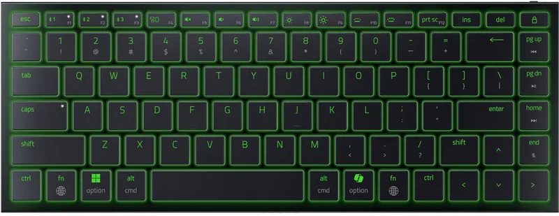 Joro - Gaming Toetsenbord - Draadloos & Draagbaar - Qwerty - RGB by Razer, Black, US – cover