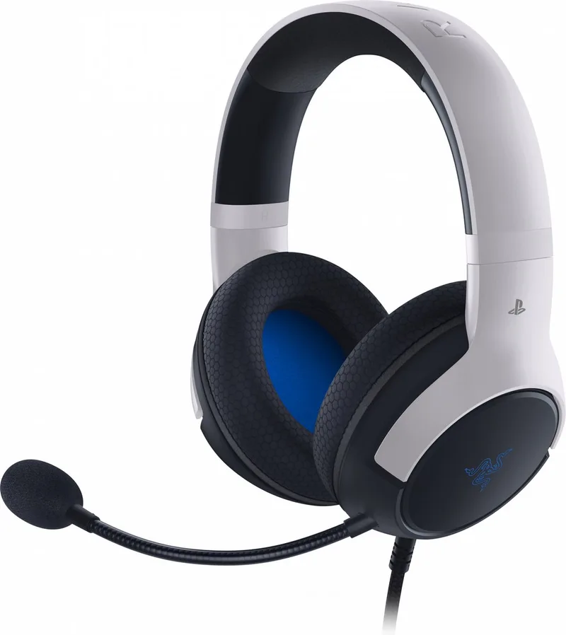 Kaira X - Gaming Headset - PlayStation - Bedraad - 3.5 mm Jack - Grijs van Razer, Wit – cover