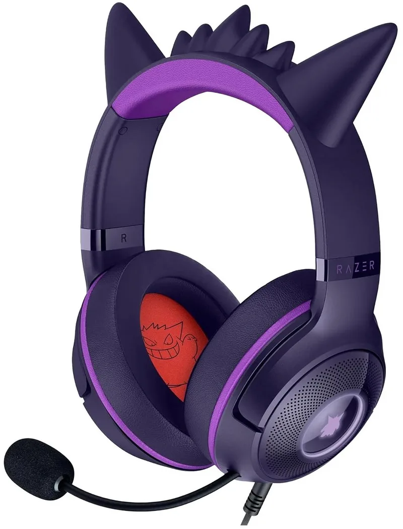 Kraken Kitty V2 - Gaming Headset - Gengar - 7.1 Surround - RGB by Razer, Purple – cover