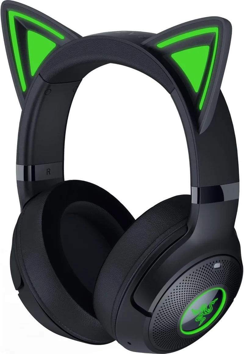 Kraken Kitty V2 - Gaming Headset - PC - Draadloos - RGB - 7.1 Surround van Razer, Zwart – cover