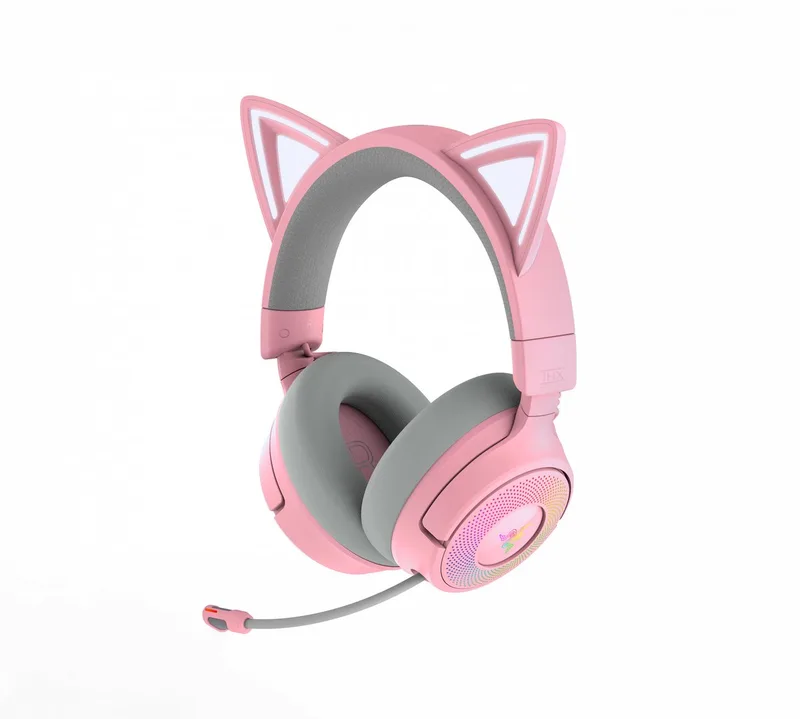 Kraken Kitty V3 Pro Wireless RGB Gaming Headset - Quartz van Razer, Roze – cover