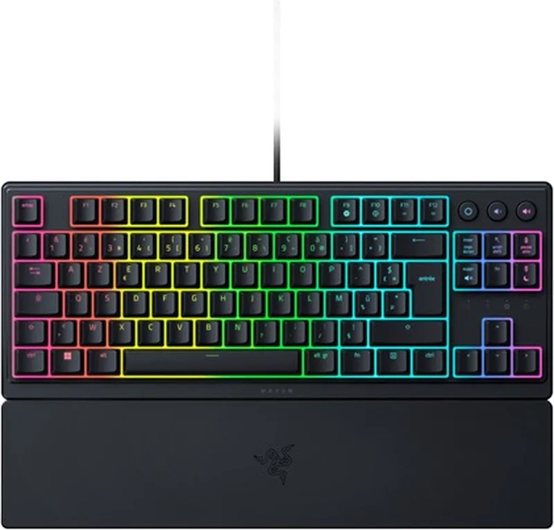 Ornata V3 Tenkeyless - Gaming Toetsenbord - Low Profile - Ergonomisch - RGB - TKL by Razer, Black, FR – cover