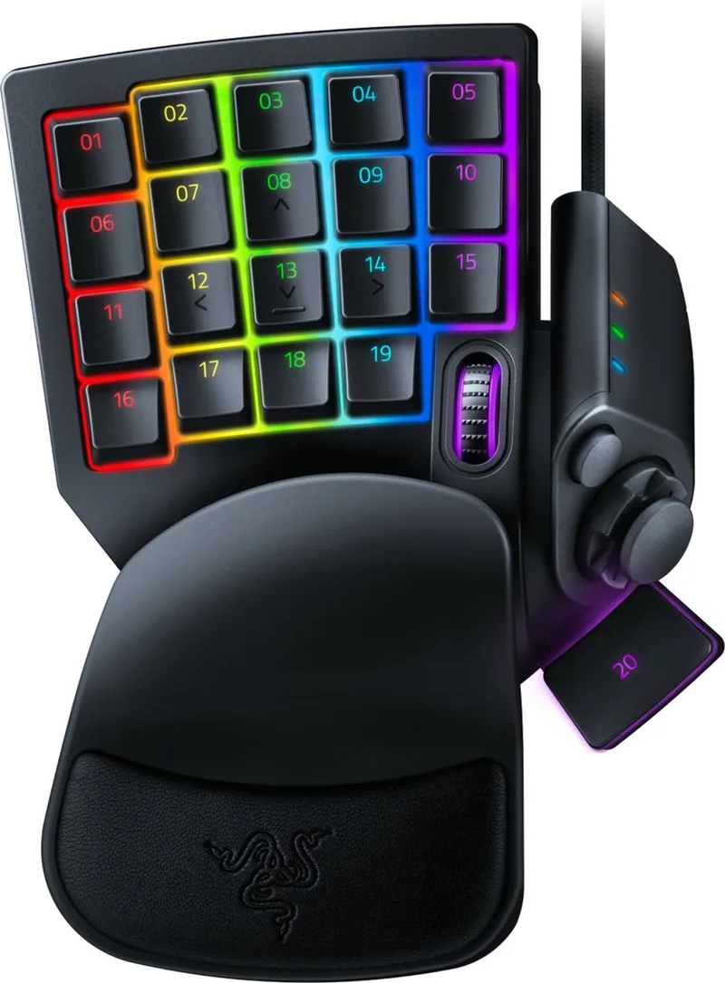 Tartarus Pro - Gaming Keypad - 32 Programmeerbare Toetsen - Tweevoudige Functietoetsen - RGB by Razer, Black – cover