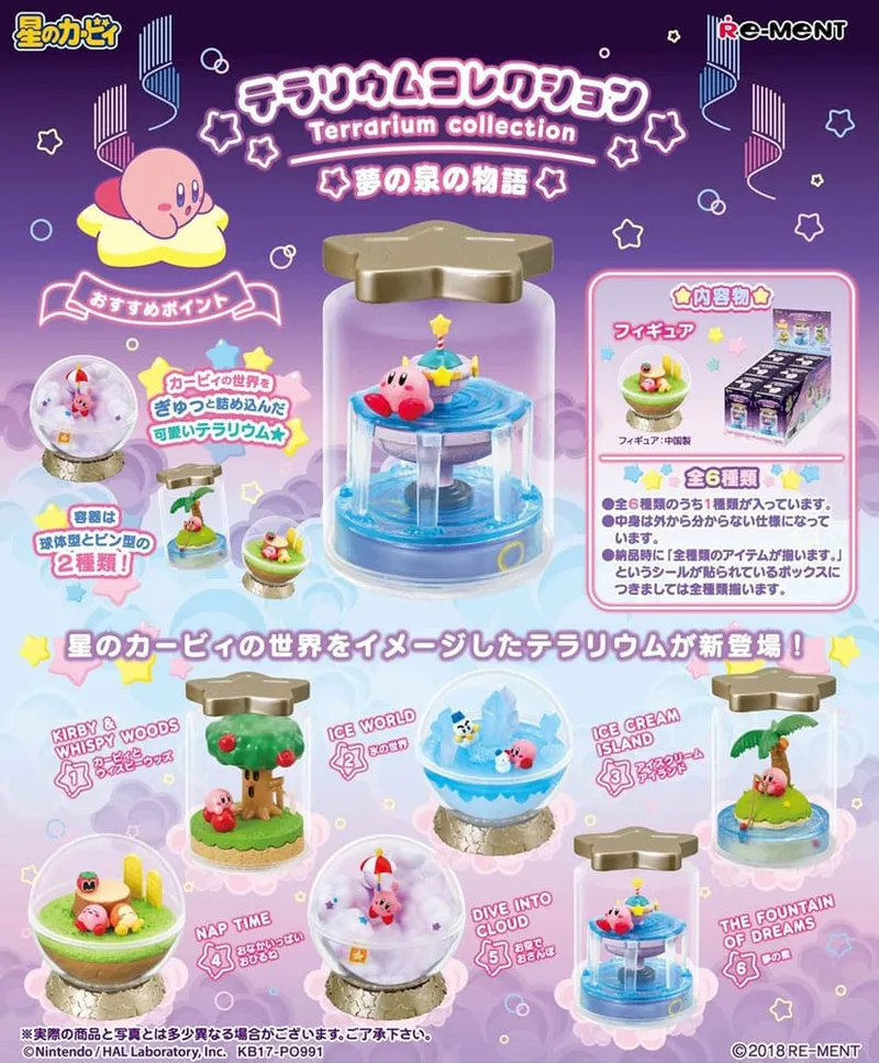 Kirby - Terrarium Collection 1 - Blind Box (6 figures) by Re-Ment – cover
