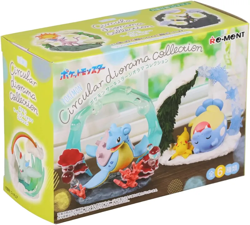 Pokemon Circular Diorama Collection Set (6 figures) by Re-Ment – cover